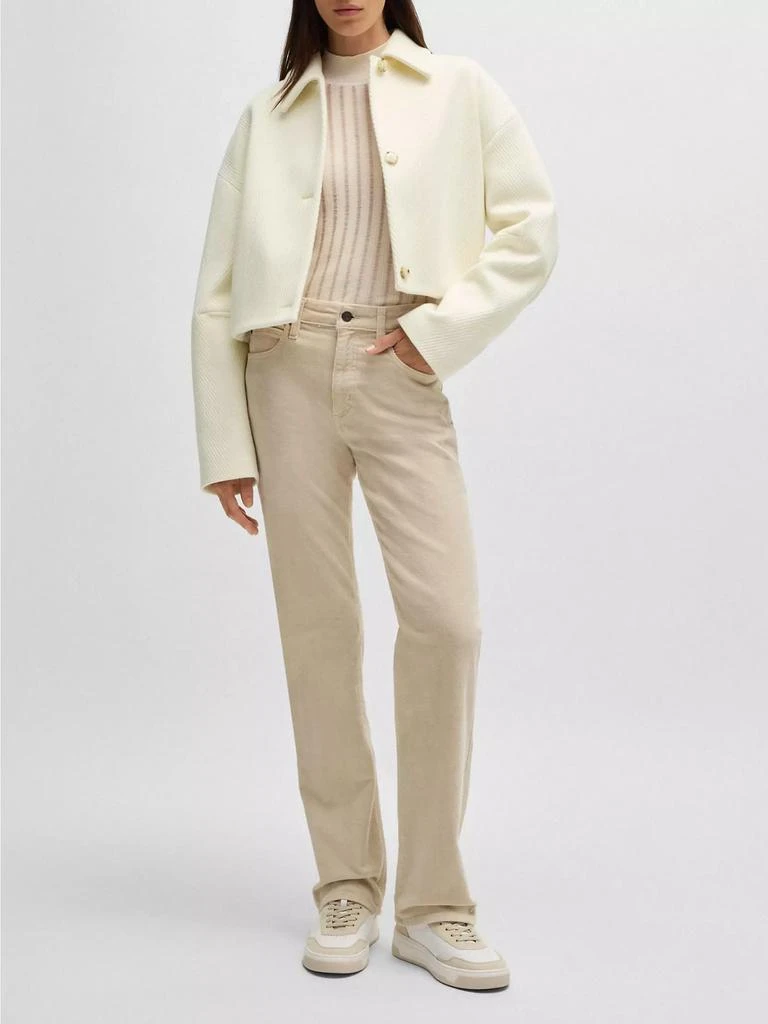 Hugo Boss Herringbone Jacket in a Virgin-Wool Blend 6