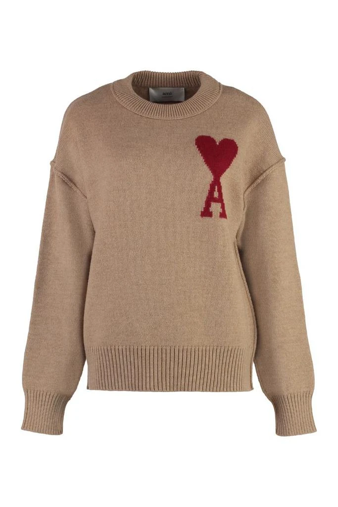 AMI AMI Paris Virgin Wool Crew-Neck Sweater 1