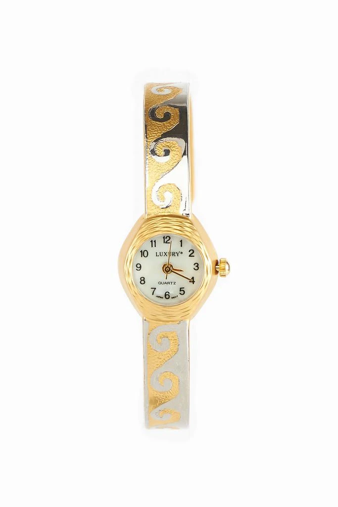 Los Angeles Apparel WCHRSILGO - Women's Gold Bracelet Watch 4