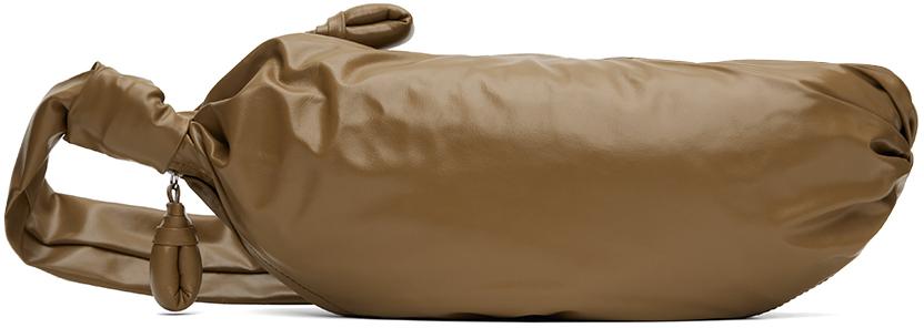 LEMAIRE Tan Small Soft Croissant Bag