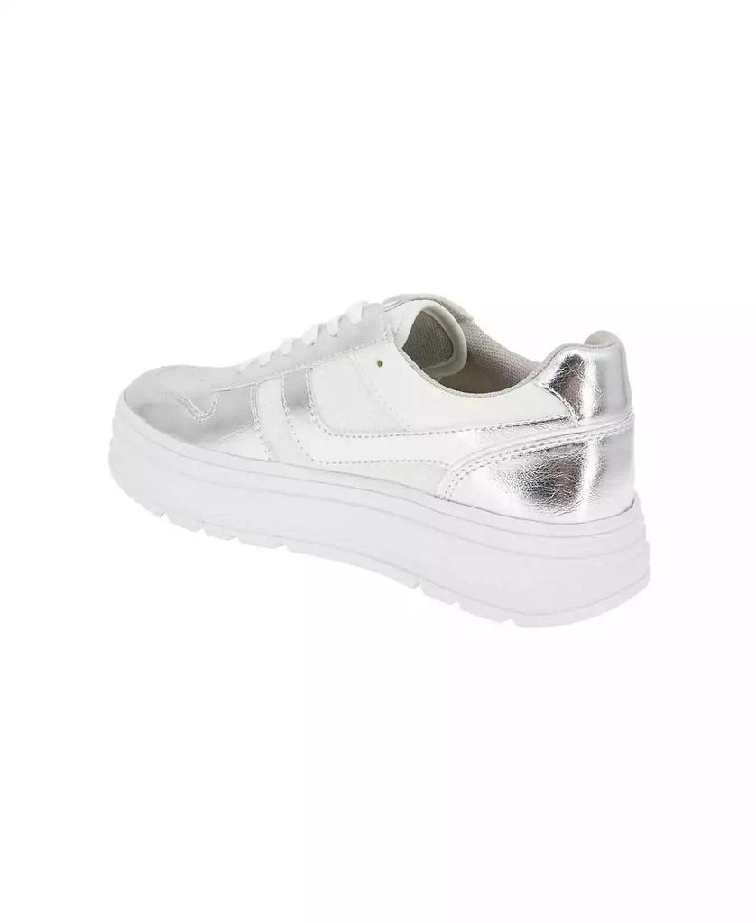 BCBG Women's Katina Lace-Up Platform Sneakers 7