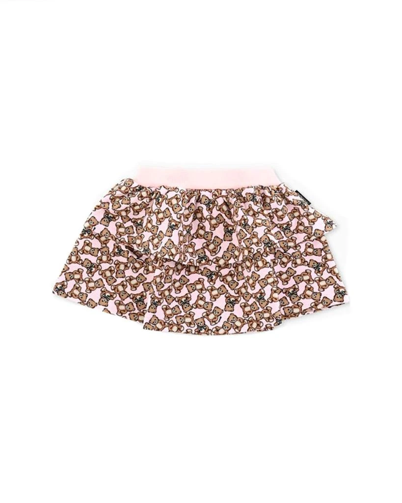 Moschino Moschino Kids Teddy Bear Printed Layered Skirt