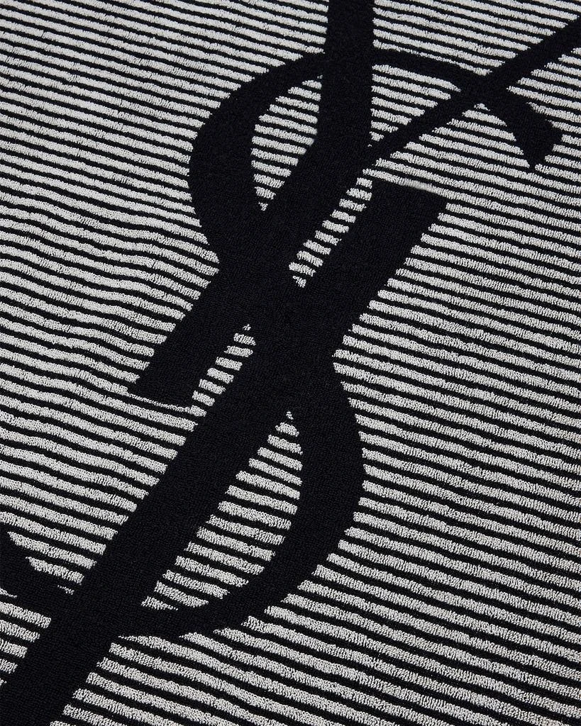 Yves Saint Laurent Cassandre Striped Cotton Beach Towel 2