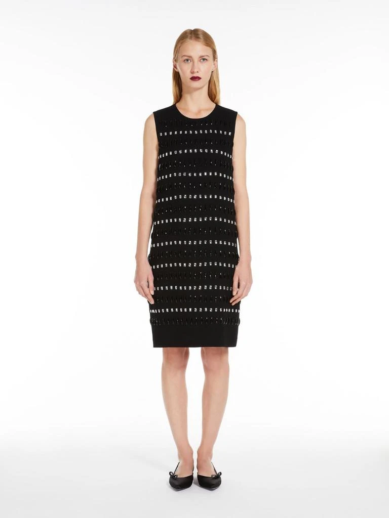 Max Mara Embroidered cady boxy dress 4