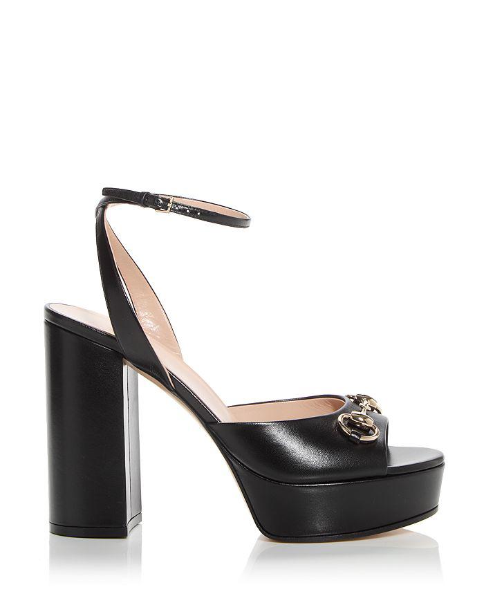 Gucci Women's Malaga Horsebit High Heel Platform Sandals