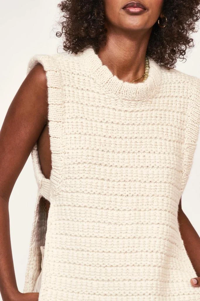Mirth Camel Open Side Knit Vest 3