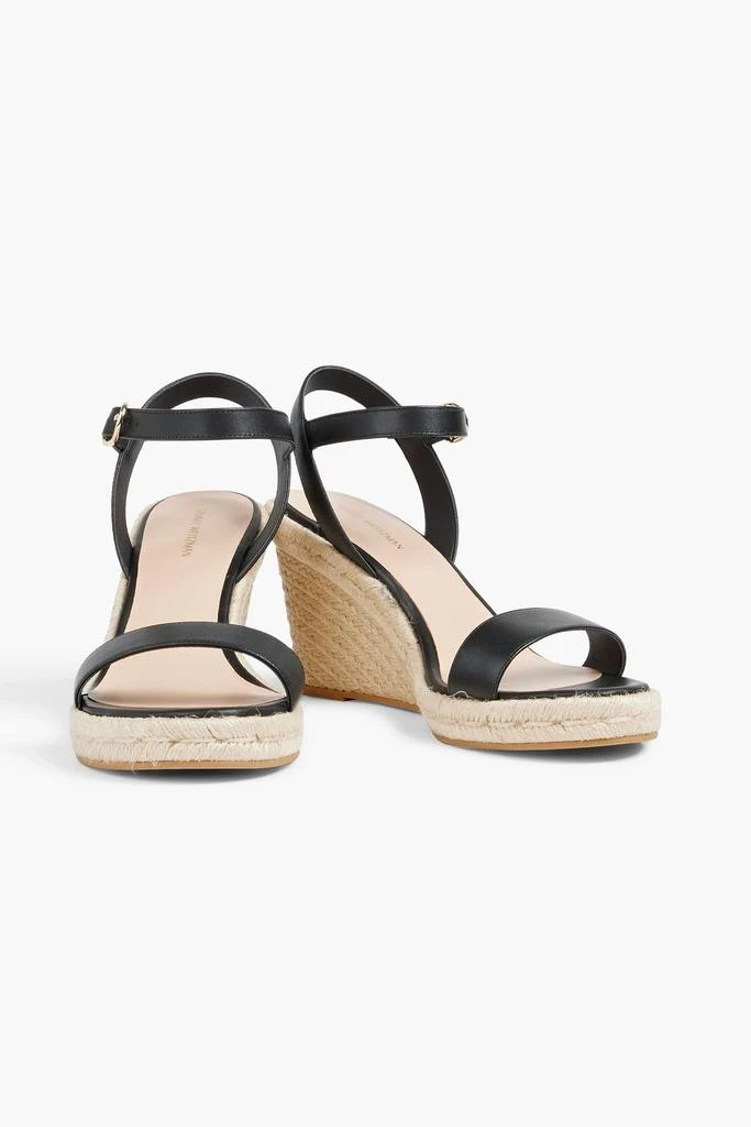 Stuart Weitzman Teddi leather espadrille wedge sandals 2