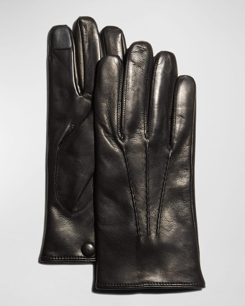 Guanti Giglio Fiorentino Men's Napa Snap Touchscreen Gloves