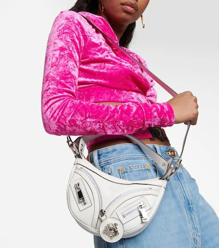 Versace Repeat Mini leather shoulder bag 6