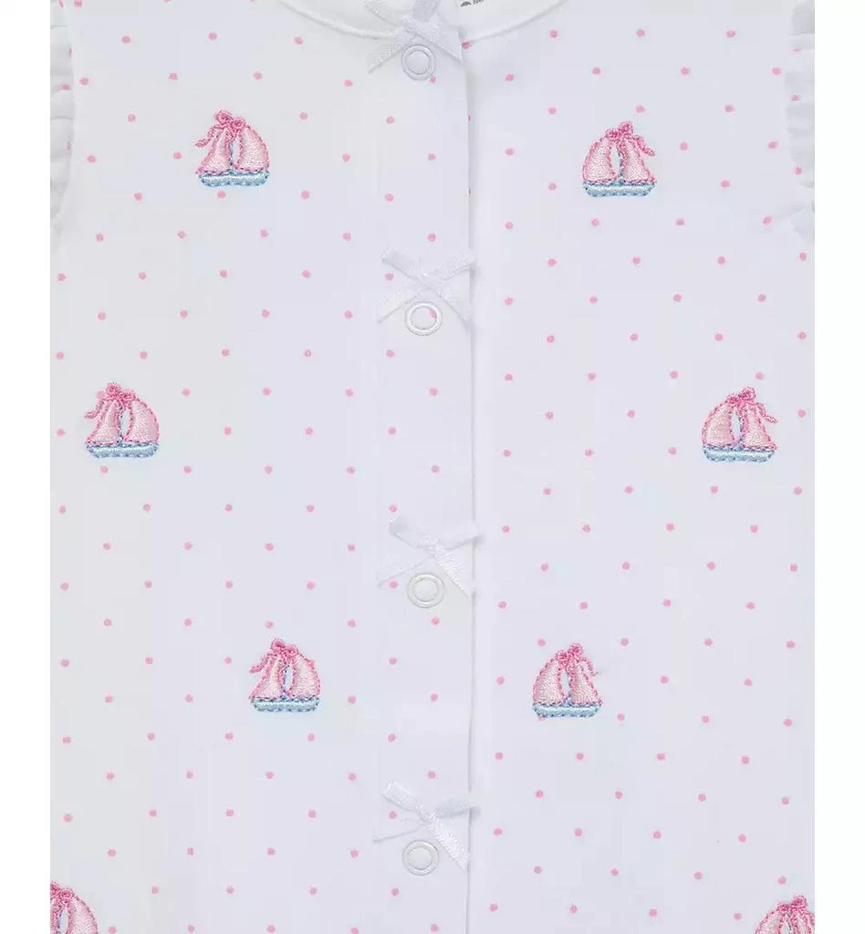 Little Me Baby Girls Sailboats Cotton Romper & Hat, 2 Piece Set 3