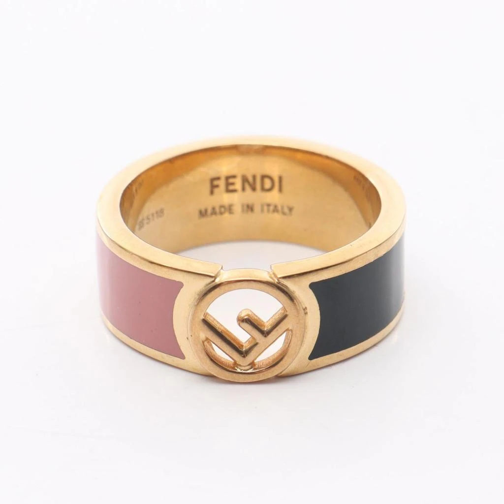 Fendi gold pink gold Plating Band Ring (Pre-Owned)