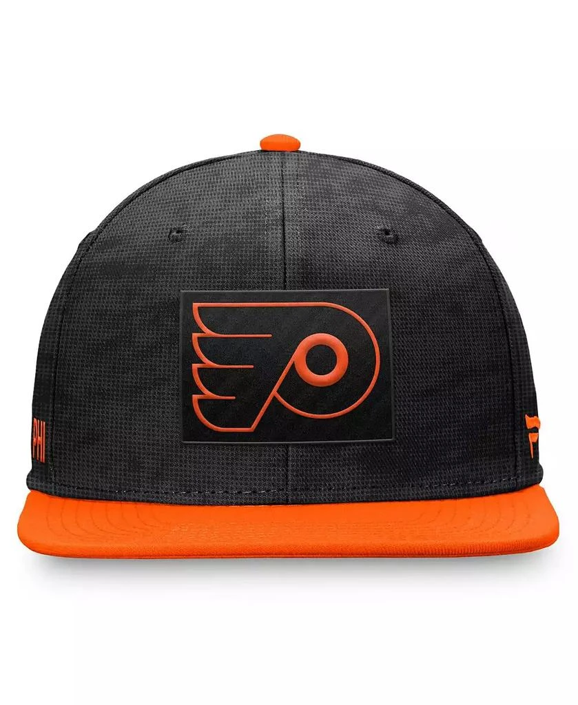 Fanatics Men's Black/Orange Philadelphia Flyers Authentic Pro Rink Snapback Hat 3