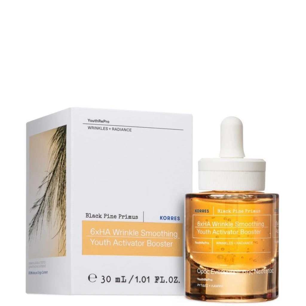 KORRES KORRES Black Pine Primus 6xHA Wrinkle Smoothing Youth Activator Serum 30ml 3