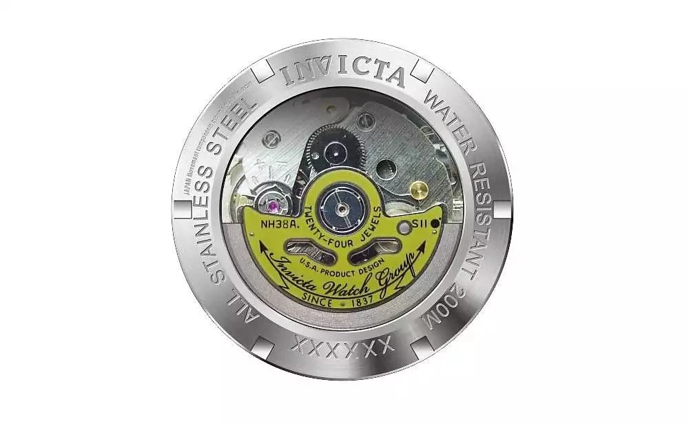 Invicta Men's 20436 Pro Diver Automatic 3 Hand Black Dial Watch 2