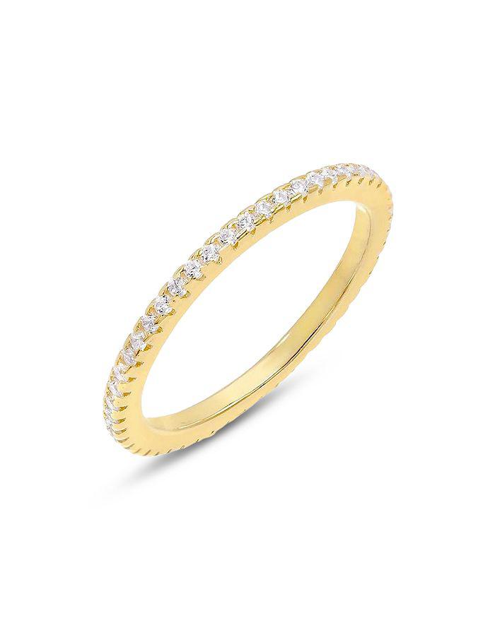 By Adina Eden Cubic Zirconia Thin Band Ring