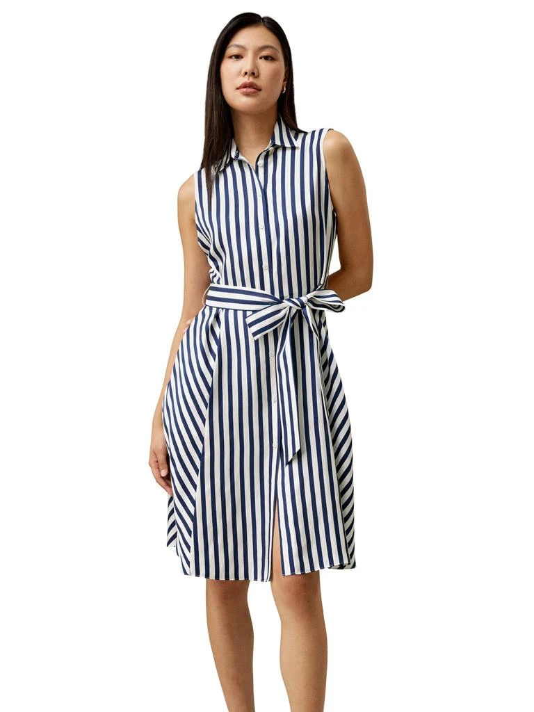 LILYSILK Silk Striped Sleeveless Dress for Women 1