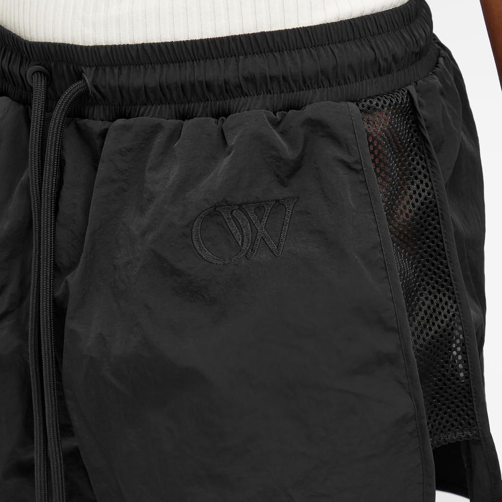 【関税＆送料込み】Off-White Crispy Ny Mesh Shorts Off-White Women's Crispy NY Mesh Shorts in Grey Off-White