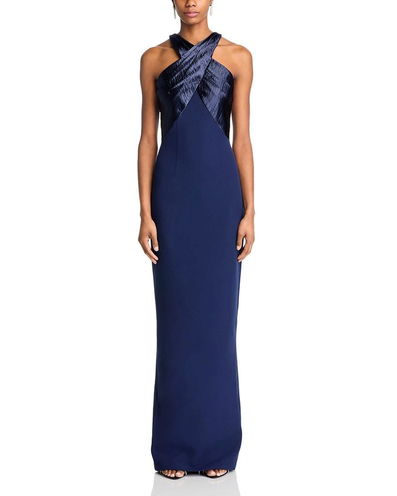 Safiyaa Alara Column Gown & Cape 7