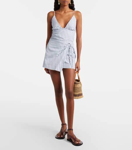 SIR. Lista pinstripe cotton-blend top 2