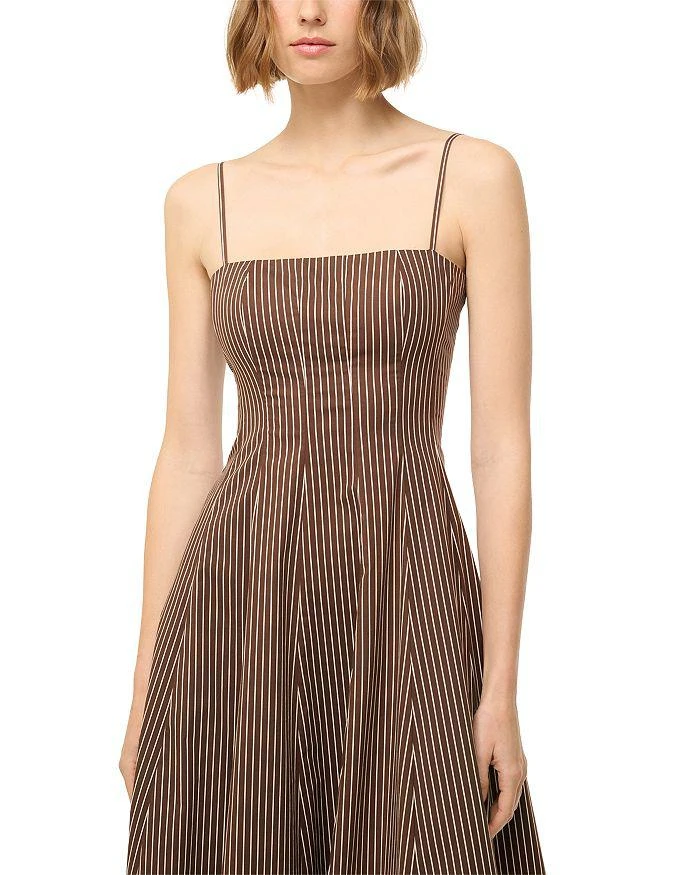 STAUD Wylie Striped Midi Dress 2