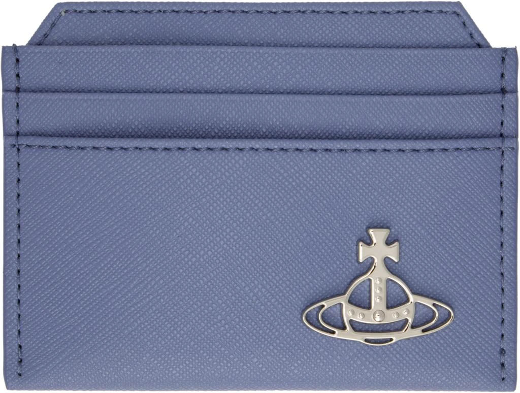 Vivienne Westwood Blue Slim Card Holder 1