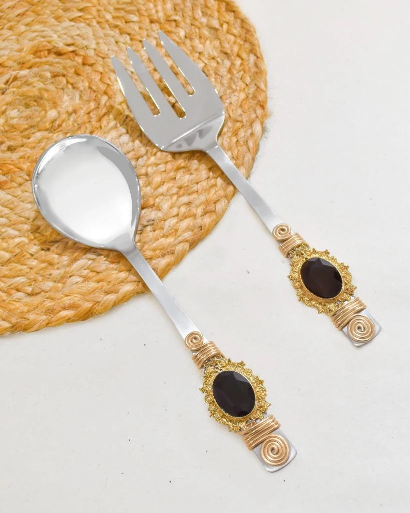 Tiramisu Midnight Salad Server Set 2