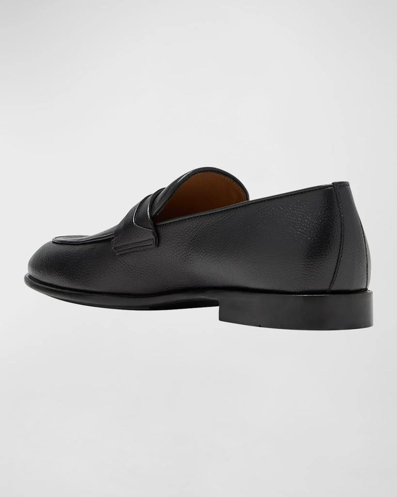 Salvatore Ferragamo Black Calfskin Leather Loafers, size 10E. Salvatore Ferragamo | Shoes | Ferragamo Mens Size Black  main image 4
