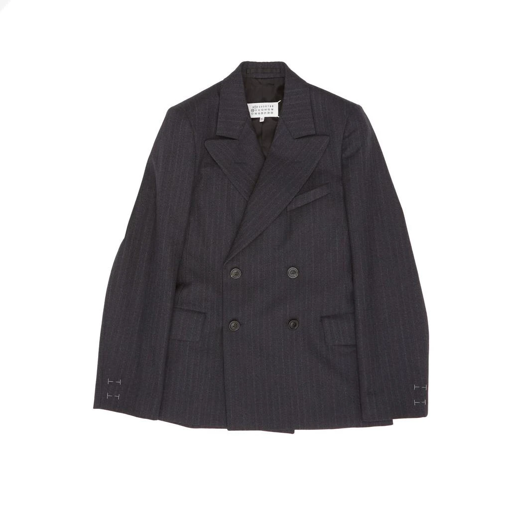 MAISON MARGIELA Maison Margiela Barathea Striped Tailored Blazer 1