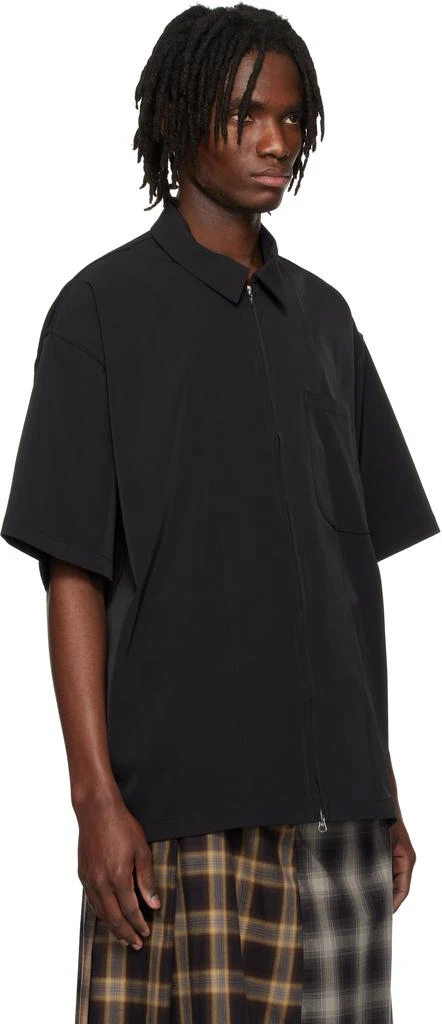 Song for the Mute Black Zip Up Gym Shirt 2