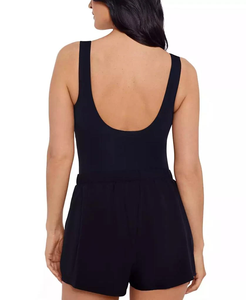 ShapeSolver Sport by Mimi Flamingo Women's Scoop-Neck Runaround Swimsuit 3