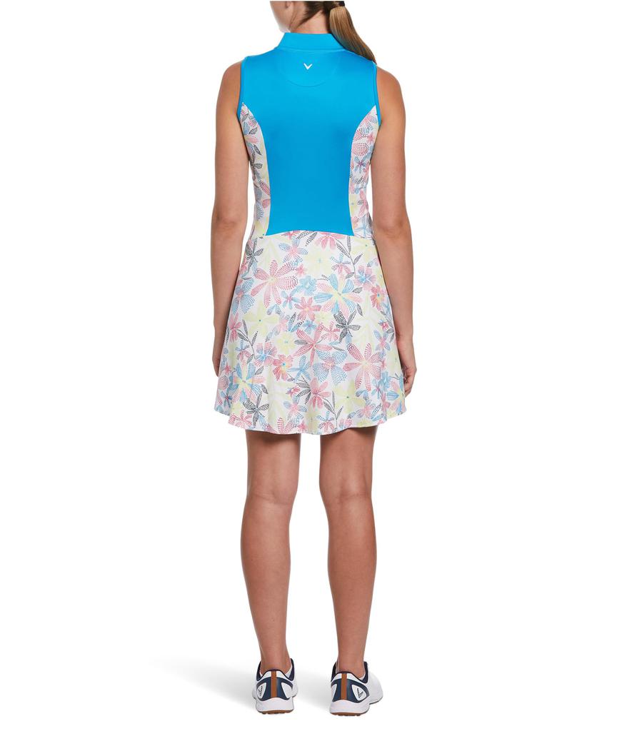 Callaway Chevron Floral Sleeveless Dress