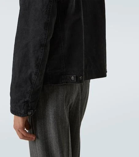 Yves Saint Laurent Corduroy-trimmed cotton canvas jacket 6