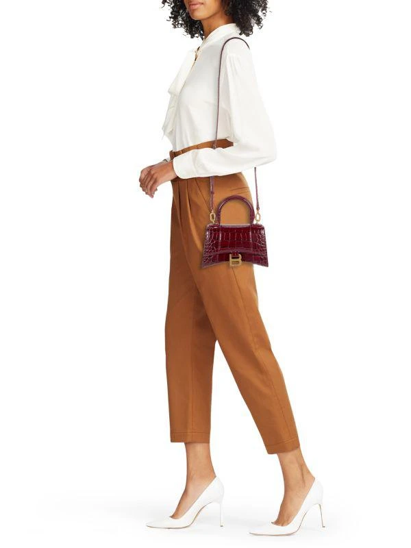 Balenciaga Embossed Leather Two Way Satchel 2