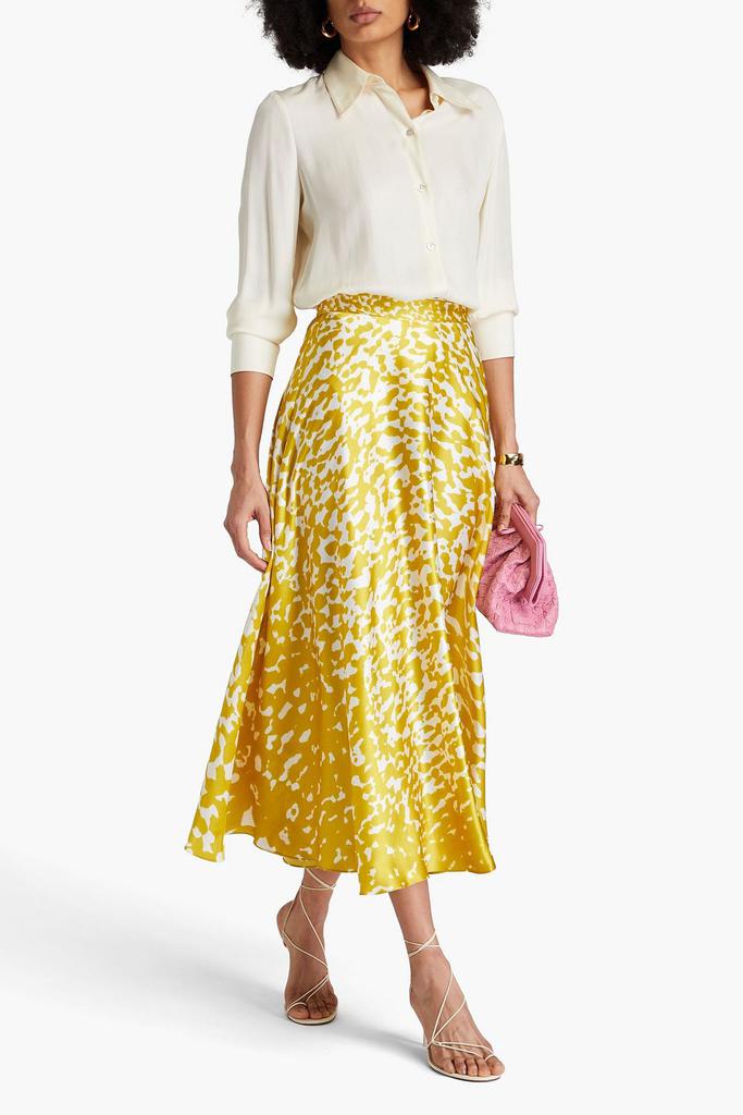 ROKSANDA Ameera printed silk-satin midi skirt