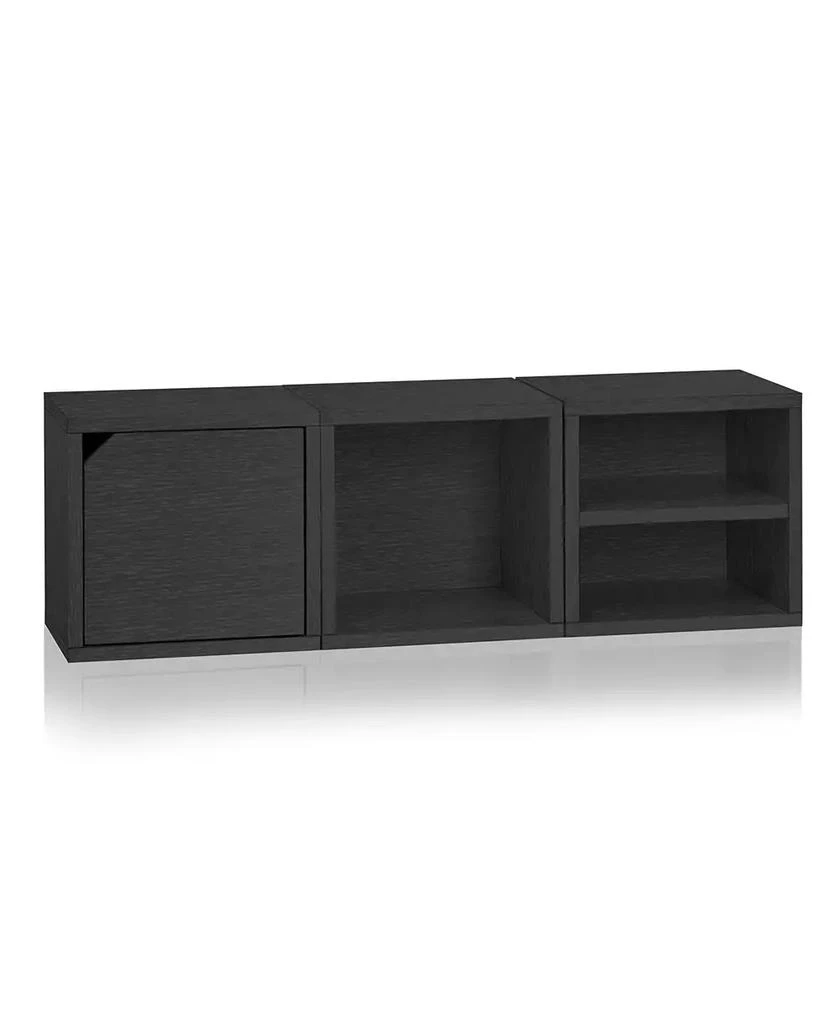 Way Basics Eco Stackable Connect Storage Cube with Door 16