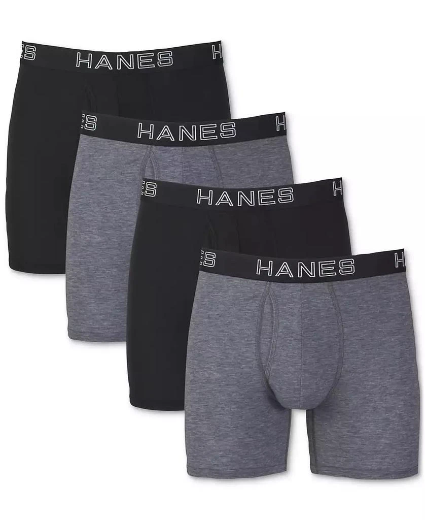 Hanes Men's 4-Pk. Ultimate® Comfort Flex Fit® Ultra Soft Boxer Briefs 1