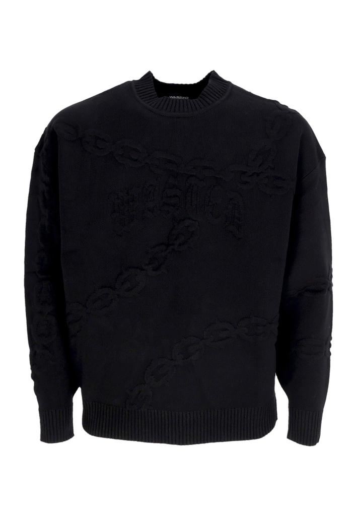 Wasted Paris Men's sweater Chrome Sweater Crewneck Black
