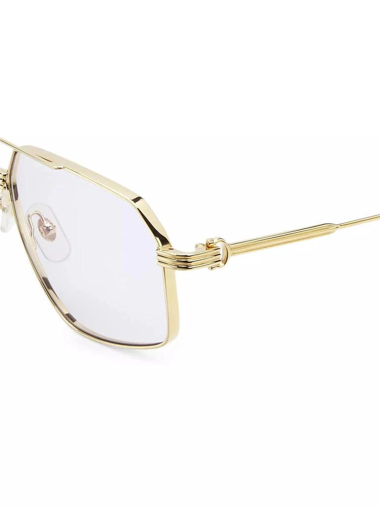 Cartier 58MM Rectangular Sunglasses 3