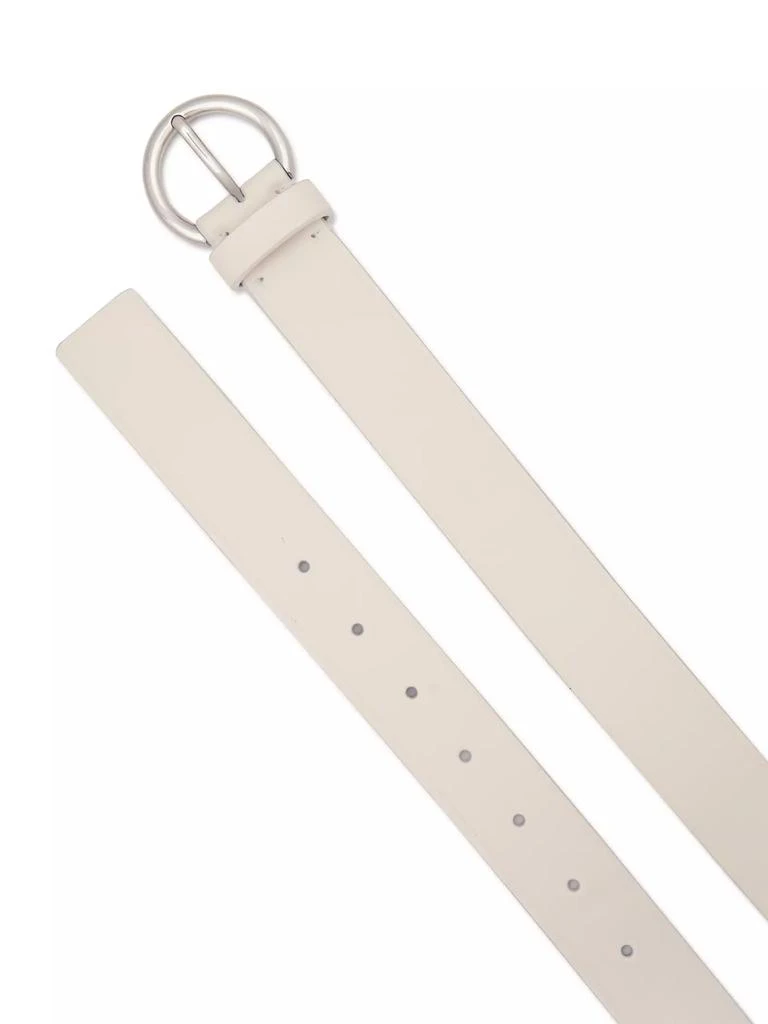 Vince Flat Leather Ring Buckle Belt 3