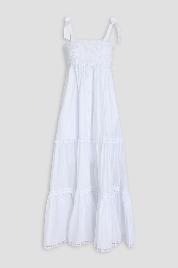 Charo Ruiz Ibiza Delphinus tiered cotton-blend voile maxi dress