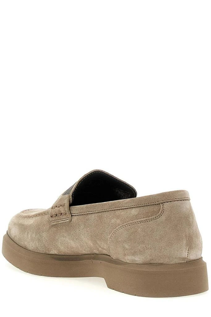 Brunello Cucinelli Brunello Cucinelli Embellished Almond Toe Loafers 3