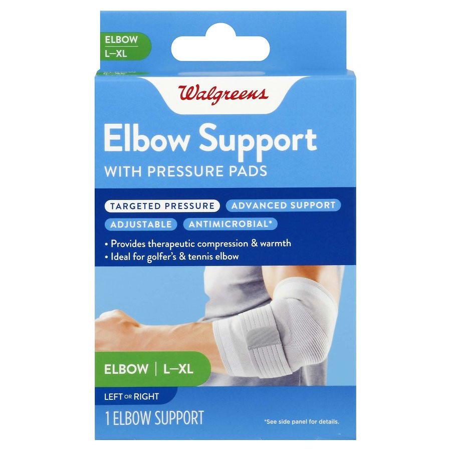 Walgreens Elbow Support with Pressure Pads Advanced Support L/XL