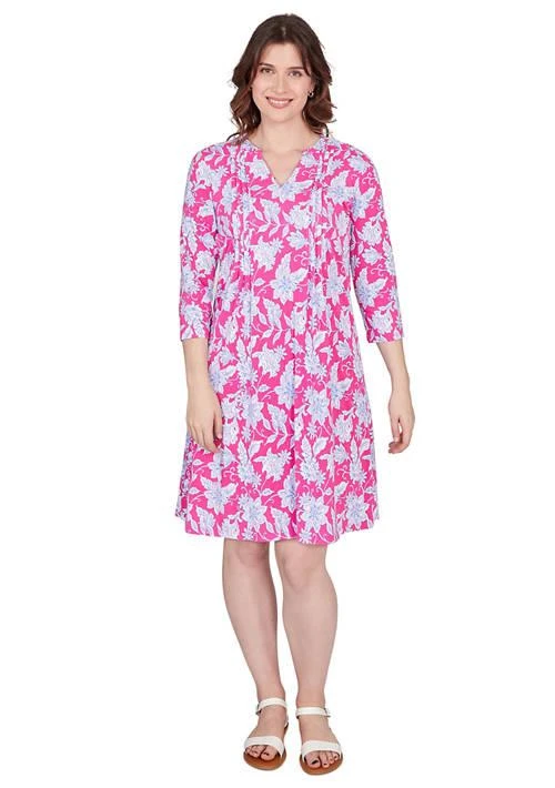 Ruby Rd Rd Womens Flowy Floral Dress 1