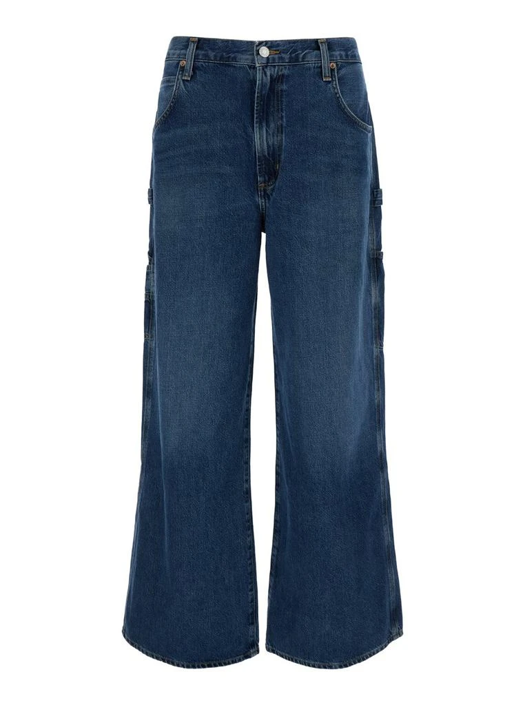 AGOLDE AGOLDE Mid-Rise Wide-Leg Jeans 1