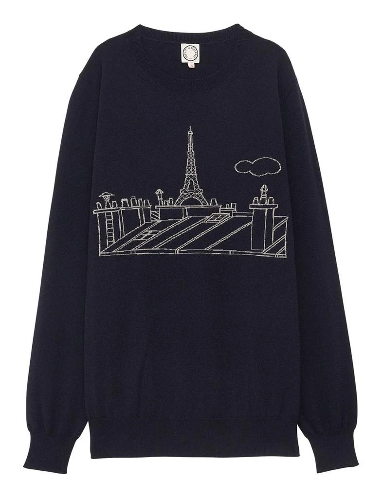 INES DE LA FRESSANGE PARIS Parigi navy blue sweater 1