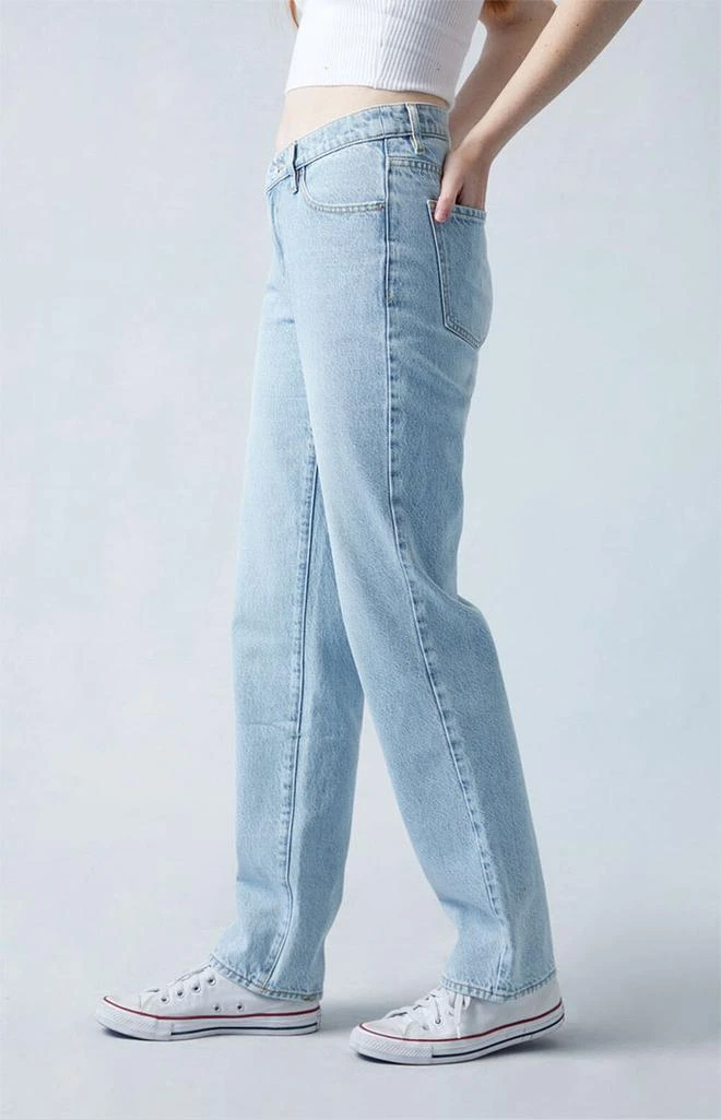 PacSun Eco Light Indigo V-Dip Dad Jeans 3