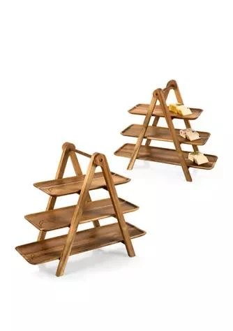 Toscana NFL Los Angeles Chargers Serving Ladder - 3 Tiered Serving Station