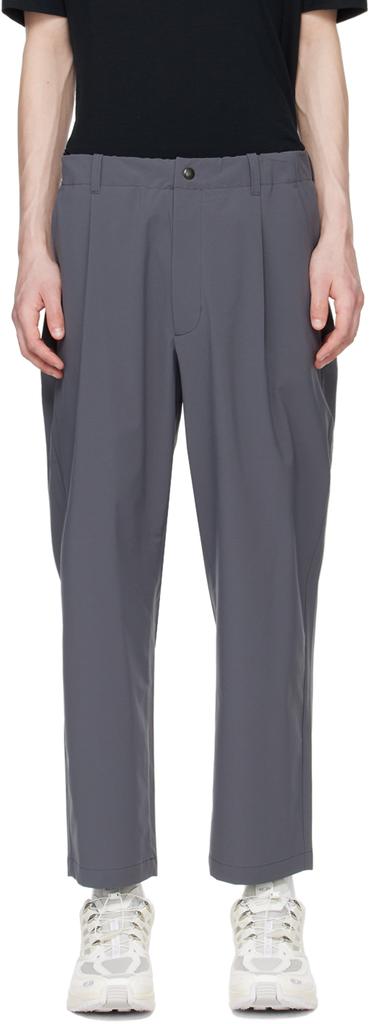 Goldwin Gray One-Tuck Trousers