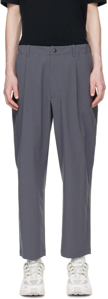 Goldwin Gray One-Tuck Trousers 1