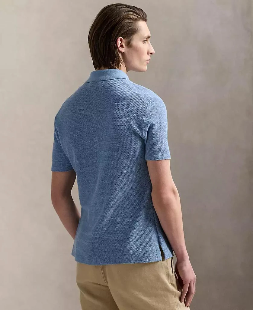 Ralph Lauren Men's Textured Cotton-Linen Shirt Sweater 2